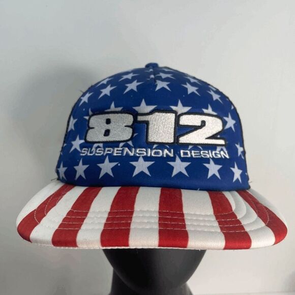 812 Suspension Design Trucker Mesh USA‎ HAT VANS - Picture 1 of 6